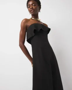 Linen-Blend Strapless Maxi Dress*White House Black Market Hot