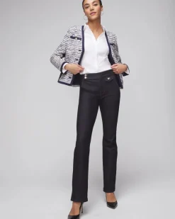 Long Sleeve Seamed Detail Poplin Shirt*White House Black Market Outlet