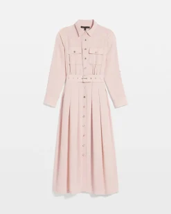 Long Sleeve Utility Shirt Dress*White House Black Market Clearance