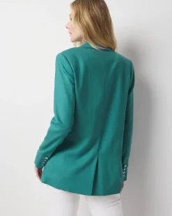 Lyocell-Blend One-Button Blazer*White House Black Market Sale