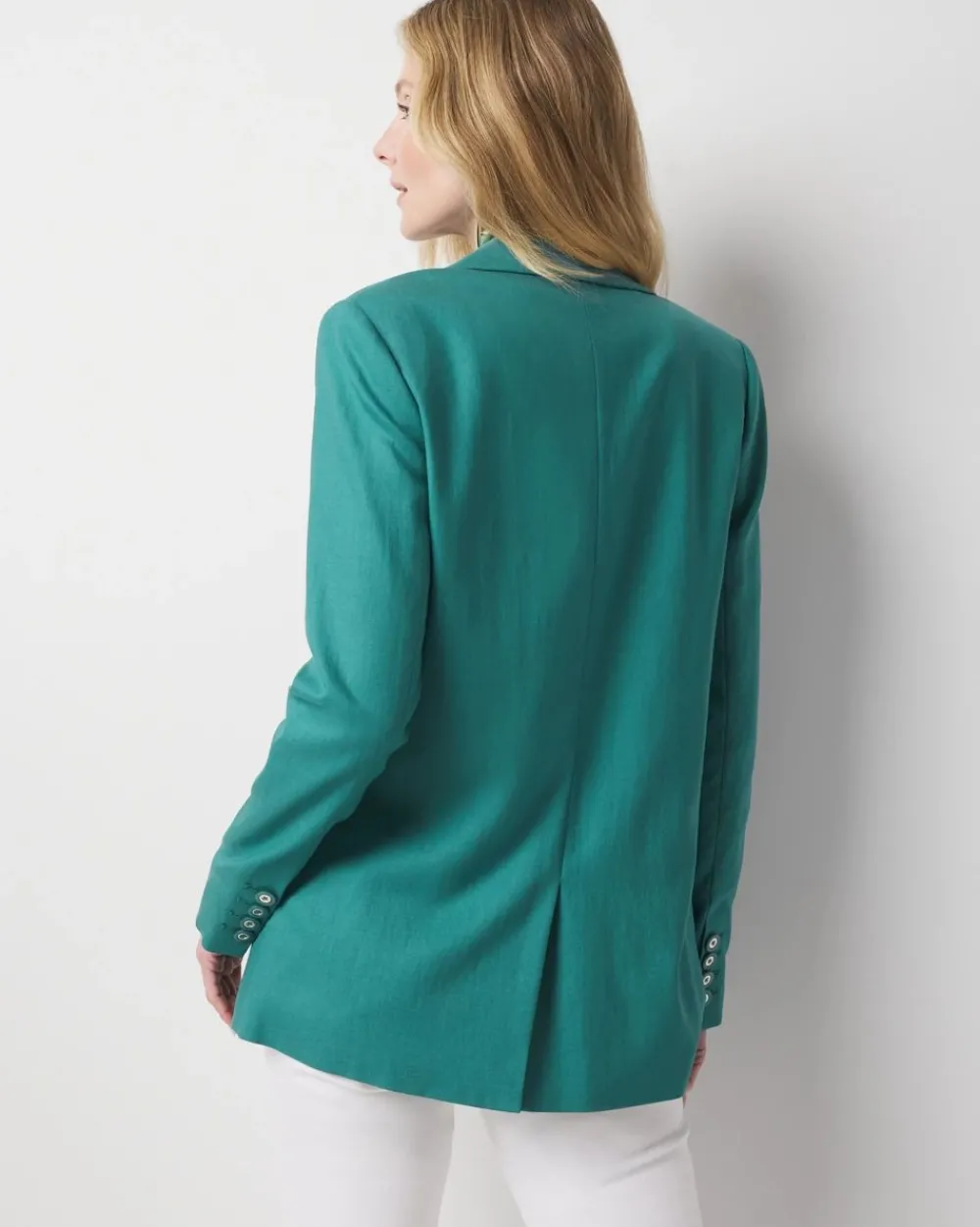 Lyocell-Blend One-Button Blazer*White House Black Market Sale