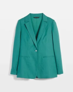 Lyocell-Blend One-Button Blazer*White House Black Market Sale
