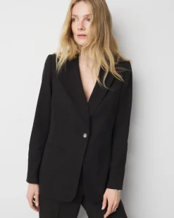 Lyocell-Blend One-Button Blazer*White House Black Market Outlet