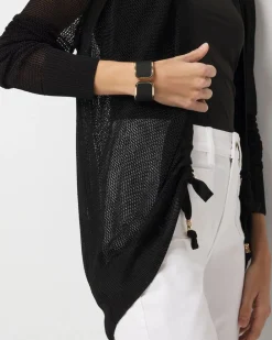 Mesh Cinched Cardigan Sweater*White House Black Market Online