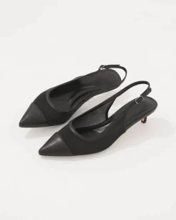 Mesh Kitten Heel Pump*White House Black Market Hot