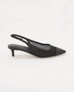 Mesh Kitten Heel Pump*White House Black Market Hot