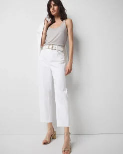 Metallic Knotted Shoulder Tank*White House Black Market Clearance