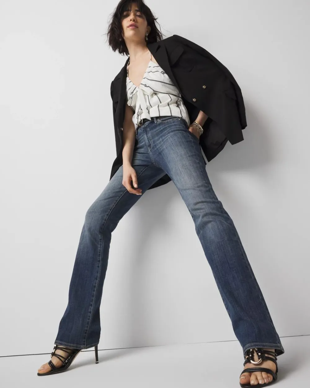 Mid-Rise Bootcut Jeans*White House Black Market Discount