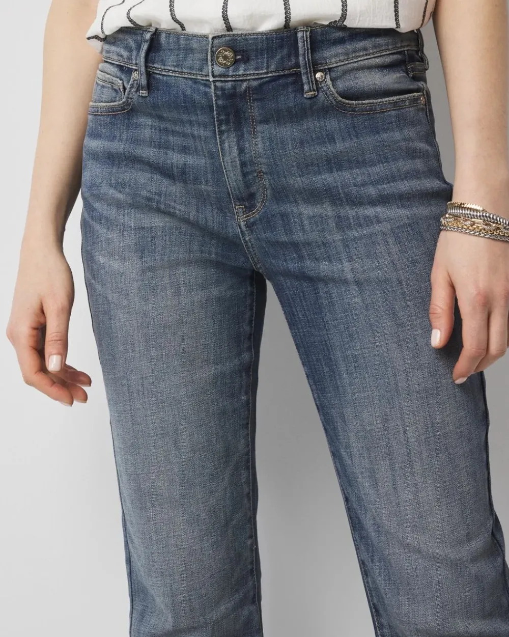 Mid-Rise Bootcut Jeans*White House Black Market Discount