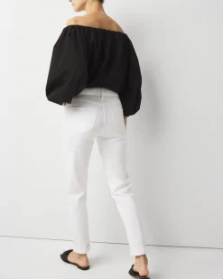 Mid-Rise Double Pocket Girlfriend Jean*White House Black Market Best