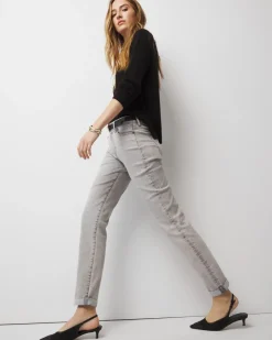 Mid-Rise Girlfriend Jeans*White House Black Market Fashion