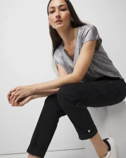 Mid-Rise Pret-A-Pedi Straight Cropped Pants*White House Black Market Best