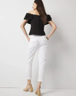 Mid-Rise Pret-A-Pedi Straight Cropped Pants*White House Black Market Outlet