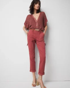 Mid-Rise Pret-A-Pedi Straight Cropped Pants*White House Black Market Sale