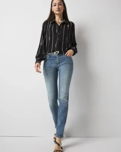 Mid-Rise Slim Jeans*White House Black Market Discount