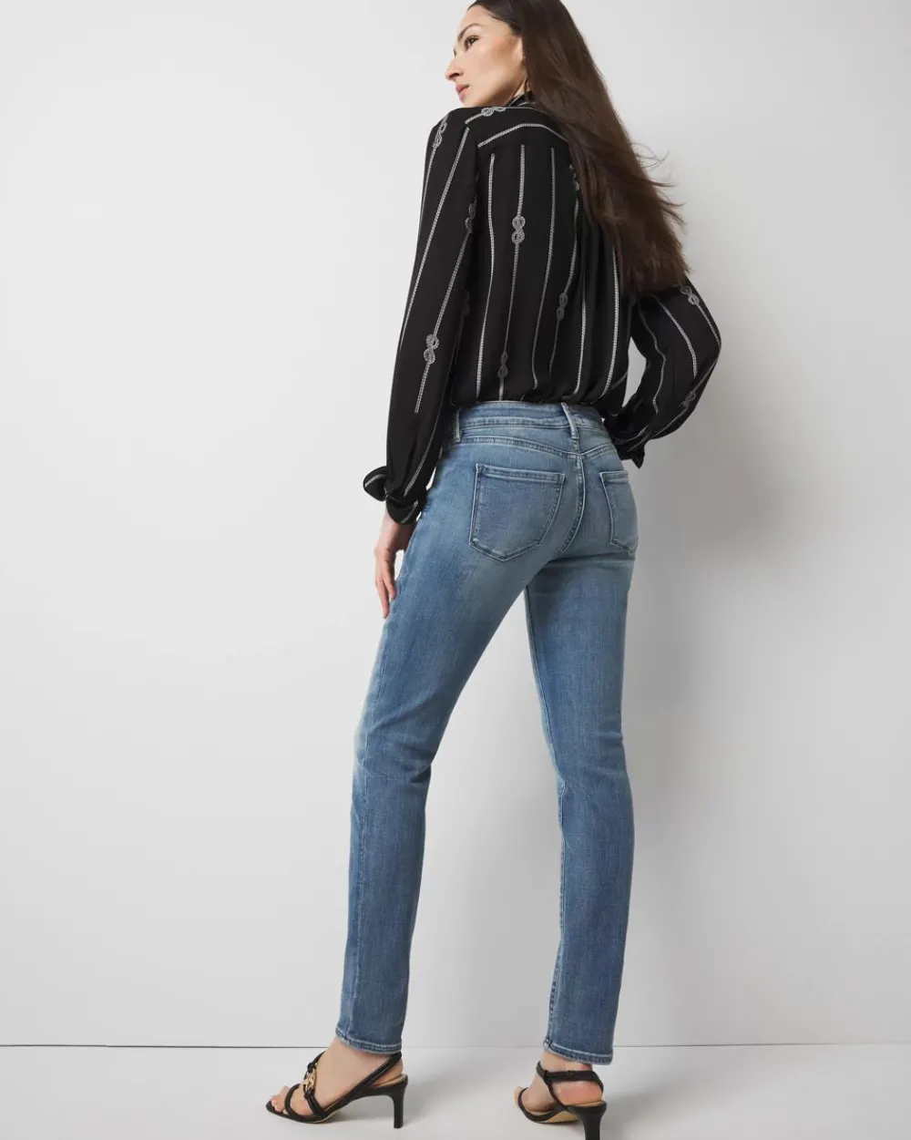 Mid-Rise Slim Jeans*White House Black Market Discount