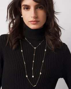 Mixed Media Convertible Y Necklace*White House Black Market Discount