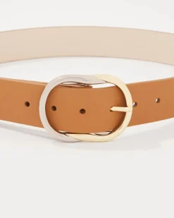 Mixed Metal Buckle Belt*White House Black Market Fashion