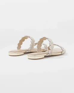 Mixed Metal Flat Sandal*White House Black Market Sale