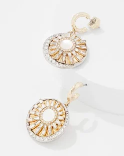 Mother of Pearl Charm Drop Earrings*White House Black Market Online