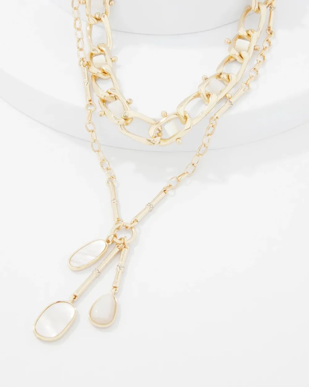 Mother of Pearl Charm Necklace*White House Black Market Sale