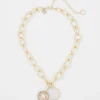 Mother of Pearl Charm Pendant*White House Black Market Fashion