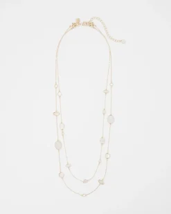 Mother of Pearl Convertible Necklace*White House Black Market Clearance