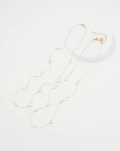Mother of Pearl Convertible Necklace*White House Black Market Clearance