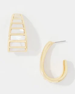 Mother of Pearl Small Hoop Earrings*White House Black Market Hot