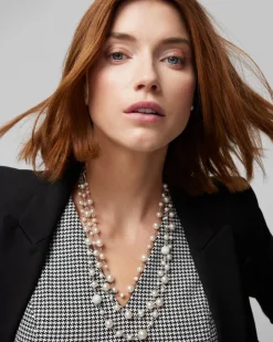 Multi Pearl Strand Necklace*White House Black Market Outlet