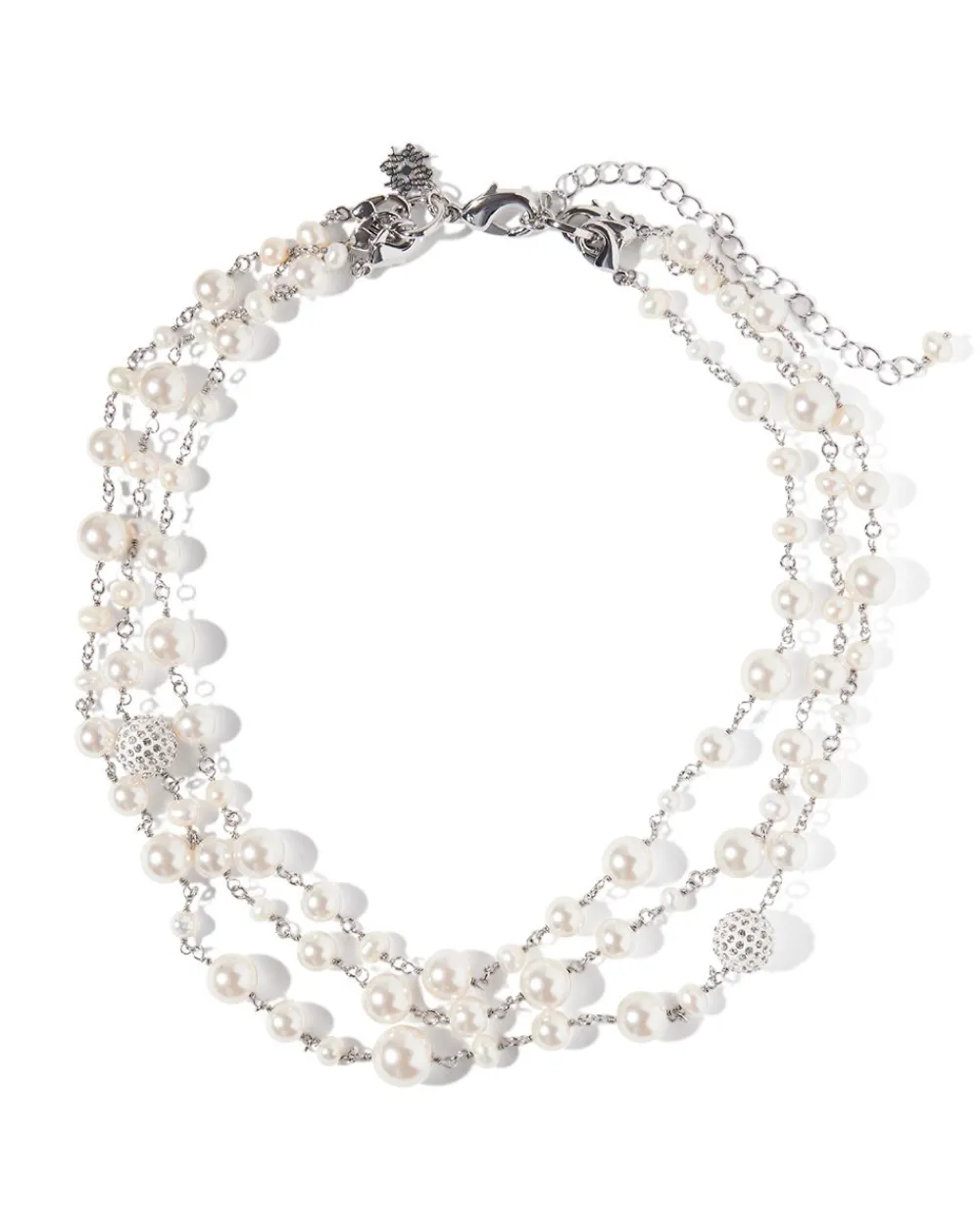 Multi Pearl Strand Necklace*White House Black Market Outlet