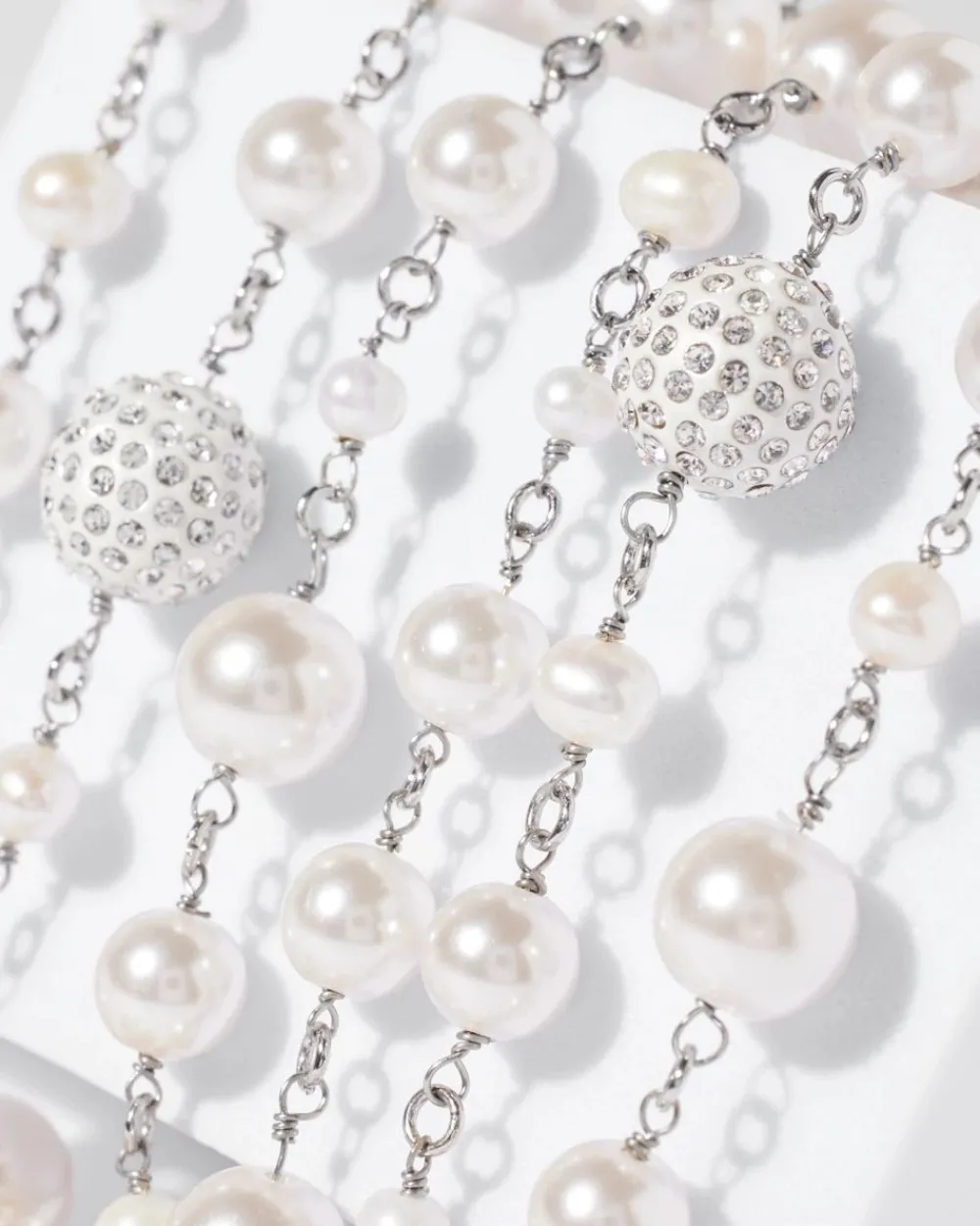 Multi Pearl Strand Necklace*White House Black Market Outlet