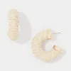 Natural Raffia Hoop Earrings*White House Black Market Online