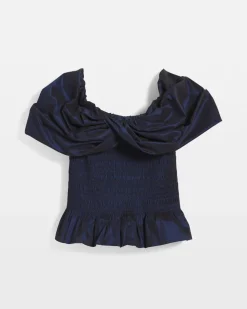 Off-the-Shoulder Taffeta Bustier*White House Black Market Sale