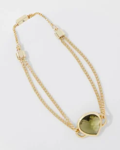 Olive + Gold Bracelet*White House Black Market Outlet