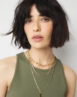 Olive + Gold Convertible Necklace*White House Black Market New