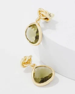 Olive + Gold Drop Earrings*White House Black Market Fashion