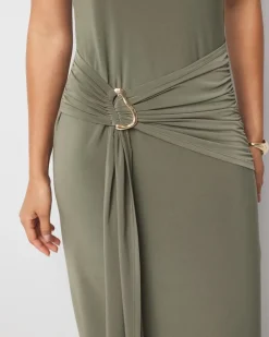 One-Shoulder Matte Jersey Dress*White House Black Market New