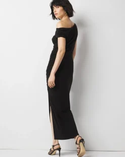 One-Shoulder Ruched Maxi Dress*White House Black Market Best