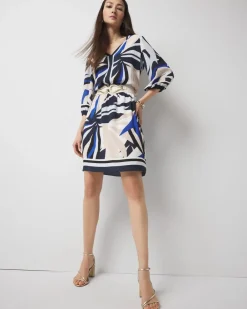 Palm Print Wrap Dress*White House Black Market Best