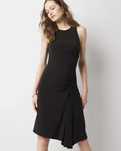 Petite Asymmetric Ruched Mini Dress*White House Black Market Fashion