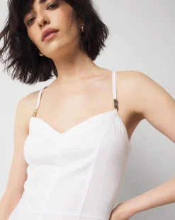 Petite Bead Detail Denim Midi Dress*White House Black Market Online