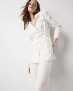 Petite Belted Safari Jacket*White House Black Market Discount