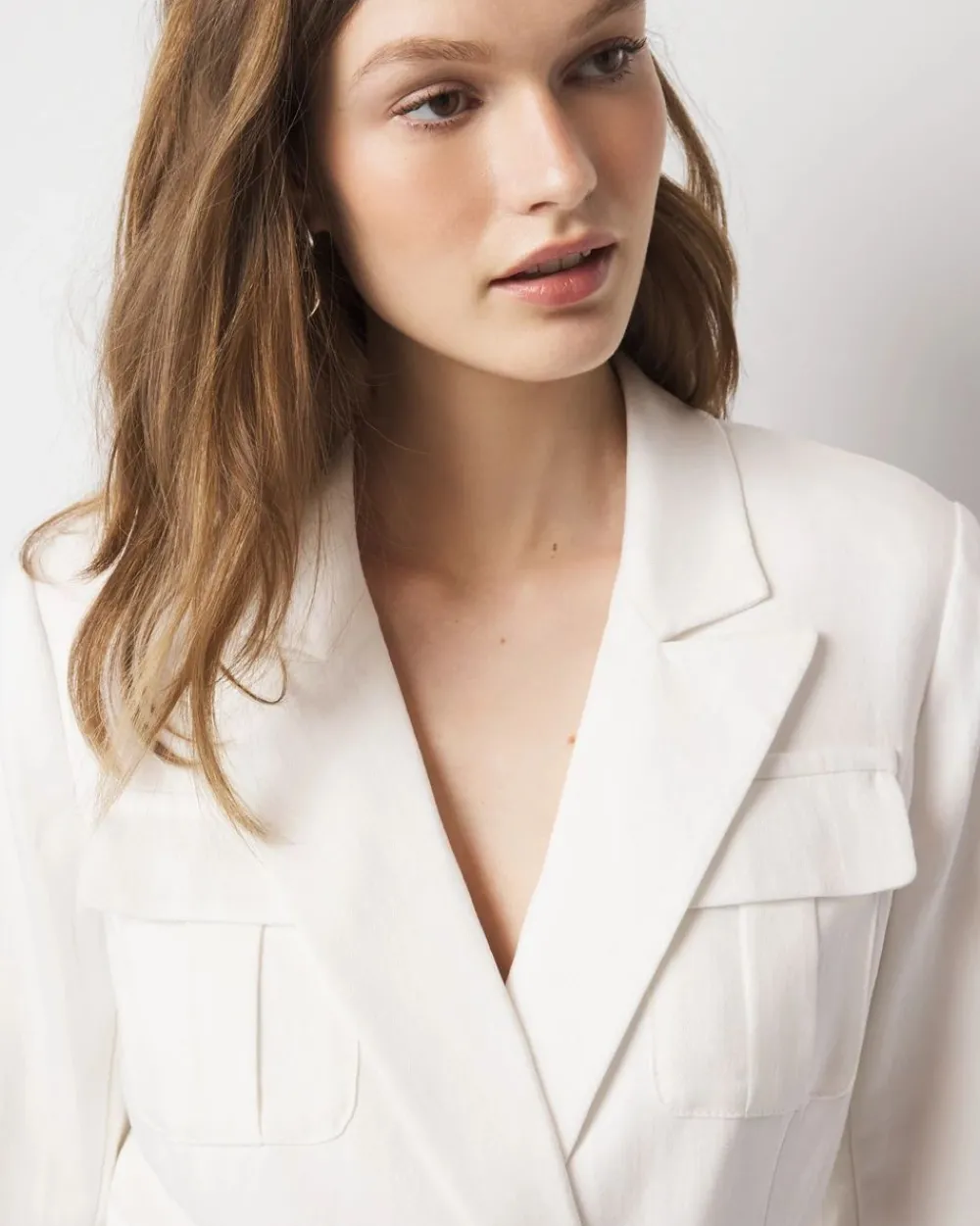 Petite Belted Safari Jacket*White House Black Market Discount
