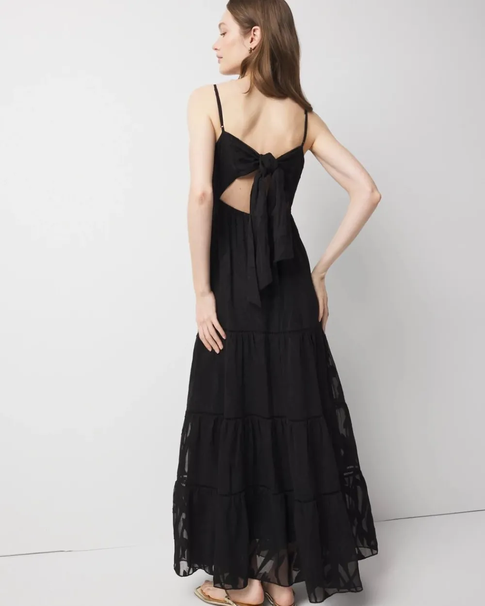 Petite Chiffon Burnout Maxi Dress*White House Black Market Online