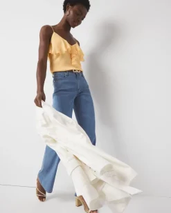 Petite Chiffon Ruffle Camisole*White House Black Market Discount