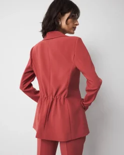 Petite Cinched-Back One-Button Blazer*White House Black Market Discount