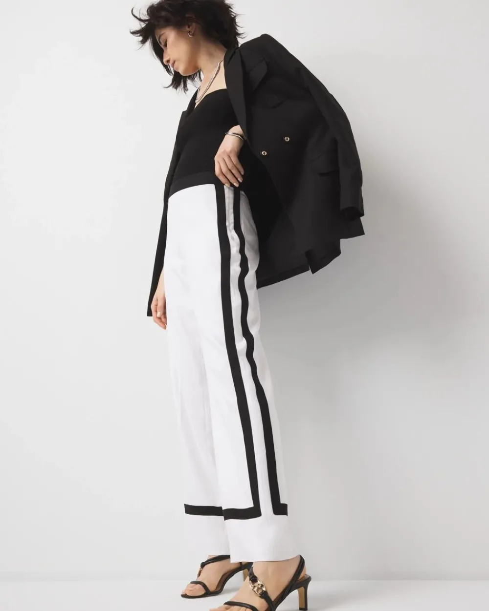 Petite Colorblocked Trouser*White House Black Market Fashion