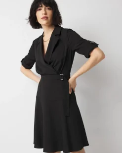 Petite Crepe Shirt Dress*White House Black Market Online