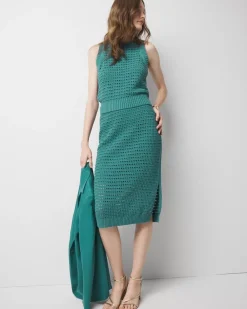 Petite Crochet Pencil Skirt*White House Black Market Hot